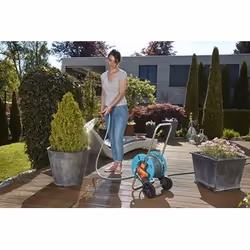 Gardena AquaRoll S Carrello avvolgitubo Manuale Blu, Grigio, Arancione