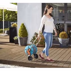 Gardena AquaRoll S Carrello avvolgitubo Manuale Blu, Grigio, Arancione