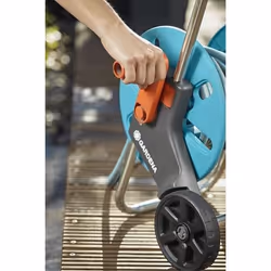 Gardena 18502-28 avvolgitubo da giardino Carrello avvolgitubo Manuale Blu, Grigio, Arancione - Vista aggiuntiva 5