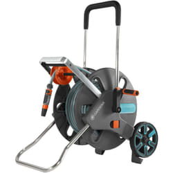 Gardena - Carrello avvolgitubo con tubo 30 m 19 mm (3/4'), guida avvolgimento, lancia irrigazione e raccordi CleverRoll l Easy(18522-26)