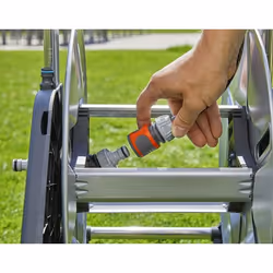 Gardena 18541-20 avvolgitubo da giardino Avvolgitubo multiposizione Manuale Nero, Acciaio inox - Vista aggiuntiva 5