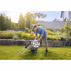 Gardena 18541-20 avvolgitubo da giardino Avvolgitubo multiposizione Manuale Nero, Acciaio inox - Vista aggiuntiva 7
