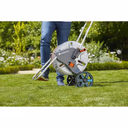 Gardena 18542-20 avvolgitubo da giardino Carrello avvolgitubo Manuale Nero, Blu, Grigio - Vista aggiuntiva 4