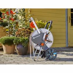 Gardena 18547-20 avvolgitubo da giardino Avvolgitubo multiposizione Manuale Nero, Acciaio inox - Vista aggiuntiva 4