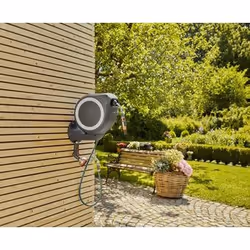 Gardena RollUp Rocchetto montato a muro Automatico Nero, Grigio - Vista aggiuntiva 4