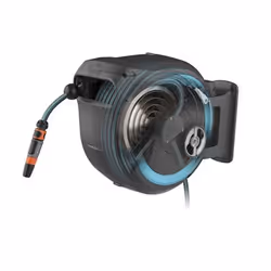 Gardena 18630-20 avvolgitubo da giardino Rocchetto montato a muro Automatico Nero, Blu - Vista aggiuntiva 6