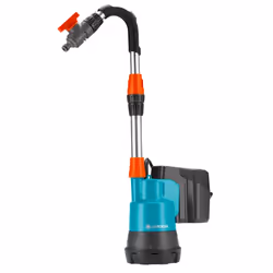 Gardena 1749-66, Batteria, 2 bar, 2000 l/h, Colore acqua, Nero, Metallico, Arancione
