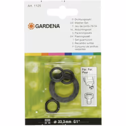 Gardena 1125-20, Rondella piatta, Nero, 4 pz