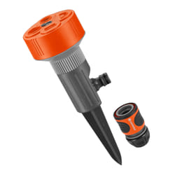 Gardena 2068-20 irrigatore Sistema di spruzzo d'acqua rotante Nero, Grigio, Arancione
