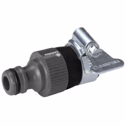 Gardena 2908-20, Connettore per rubinetto, Nero, Grigio, without thread, 1,7 cm