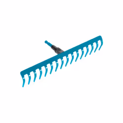 Gardena 3179-20, Rastrello da giardino, Turchese, Acciaio, 1 pz, 410 mm