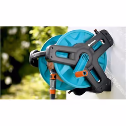 Gardena 8009-20 avvolgitubo da giardino Rocchetto montato a muro Manuale Nero, Verde - Vista aggiuntiva 4