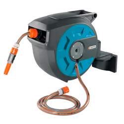 Gardena 8022 Rocchetto montato a muro Blu, Grigio, Arancione