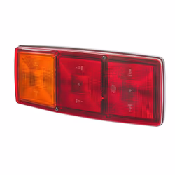 Fanale posteriore; HELLA; Sx P21W, R10W nero 12, 24 senza lampadine con guarnizione, con portalampada; per IVECO, MAGIRUS-DEU ...