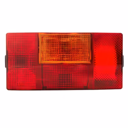HELLA 2SD 006 040-141 Luce posteriore Dx rosso/giallo nero per rimorchio, senza lampadine