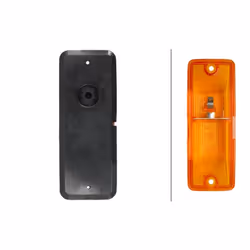 Indicatore di direzione ausiliario HELLA 2BM 006 692-011 sinistro - Vista aggiuntiva 4