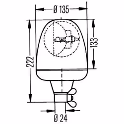 Faro rotante HELLA 2RL 006 846-001 - Vista aggiuntiva 4