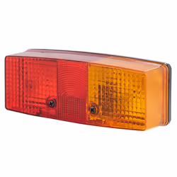 Luce posteriore; HELLA; Dx rosso/giallo, bianco nero senza lampadine; per FENDT; 183410776, E122831, E153253, 3260613760, 362 ...