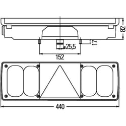 Fanale posteriore HELLA 2VP 340 450-441