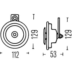 Clacson HELLA 3BA002 768-082