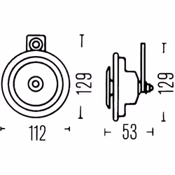 Clacson HELLA 3BA 002 768-431