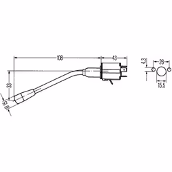 Interruttore del piantone dello sterzo HELLA 6BA 001 539-001