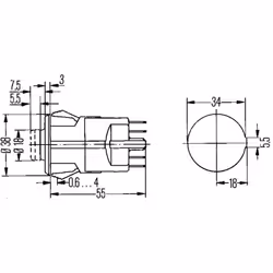 Interruttore di segnalazione pericolo HELLA 6HF 002 372-051