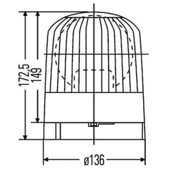 Faro rotante HELLA 2RL 007 552-011