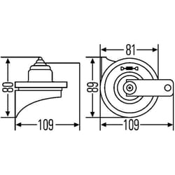 Clacson HELLA 3FG007 424-001