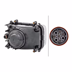 HELLA 1LG 007 660-031 Fari Sx H4, W5W Alogeno 24 per veicolo circolazione Sx