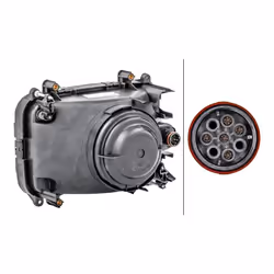 Fari; HELLA; Dx W5W, H4 Alogeno 24 per veicolo circolazione Sx; per DAF; 1293371, 1293371
