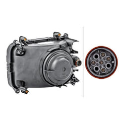 HELLA 1LG 007 660-041 Fari Dx W5W, H4 Alogeno 24 per veicolo circolazione Sx