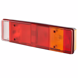 Fanale posteriore; HELLA; Sx, Dx P21W, R5W nero 12, 24 senza lampadine con portalampada; per MAN, SCANIA; E43178, E44060, E49 ...
