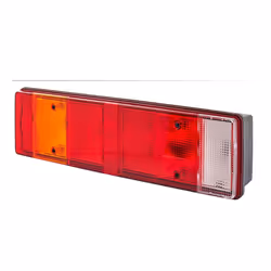 Fanale posteriore; HELLA; Sx P21W, R5W nero 12, 24 senza lampadine con portalampada; per MAN, SCANIA; E43178, E44060, E49808, ...