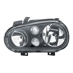 HELLA 1EL 007 700-151 Fari Sx H7/H1/H3, W5W, PY21W, H7, H1, H3 DE, FF, Alogeno 12 nero trasparente per veicolo circolazione Dx VOLKSWAGEN: Golf 4