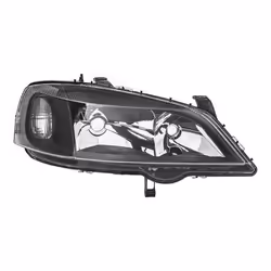 Fari; HELLA; Dx H7/HB3, W5W, PY21W, H7, HB3 12 nero trasparente per veicolo circolazione Dx; per OPEL