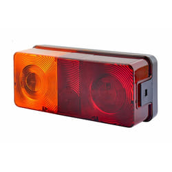 HELLA 2SD 002 582-011 Luce posteriore Sx nero con guarnizione senza lampadine