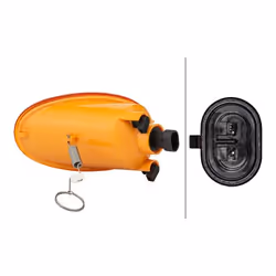 HELLA 2BA 270 016-041 Frecce giallo anteriore Dx con lampadina, con portalampada H21W Alogeno 12 FIAT: Multipla