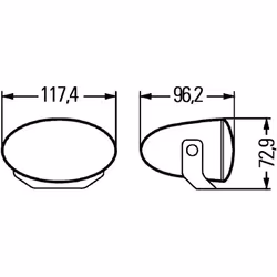 Fanale di guida HELLA 1FA 008 283-011