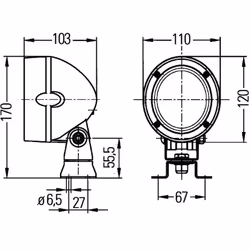 Fari da lavoro HELLA 1GM 996 134-061