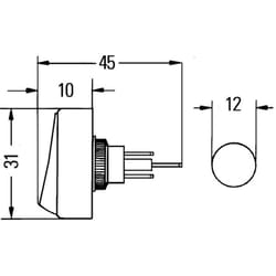 Interruttore HELLA 6EH007 946-001