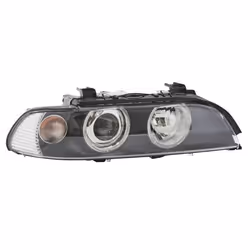 Fari; HELLA; Dx PY21W, H7/H7 FF, asimmetrico, Alogeno, DE 12 trasparente per veicolo circolazione Sx; per BMW; 63126902520, 6 ...