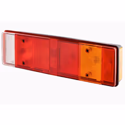 Fanale posteriore; HELLA; Dx P21W, R5W nero 12, 24 senza lampadine con portalampada; per DAF, MAN; 1357076, 1625986, E43178, ...