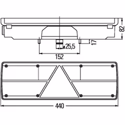 Fanale posteriore HELLA 2VP 340 450-151 sinistro