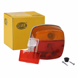 Fanale posteriore; HELLA; Sx, Dx P21W, R10W 24, 12 senza lampadine con portalampada; per IVECO, MAGIRUS-DEUTZ, MERCEDES-BENZ; ...