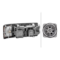 HELLA 1D3 009 027-011 Fari Sx W5W, H7/H7, P21W Alogeno 24 arancione per veicolo circolazione Dx