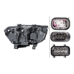 HELLA 1EL 158 075-011 Fari Sx P21W, D2S/H7, D2S, H7 Alogeno, Bi-Xeno 12 arancione per veicolo circolazione Dx