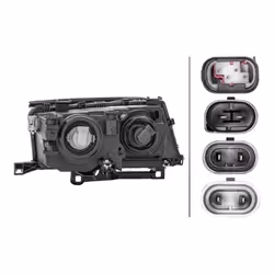 HELLA 1AG 009 059-011 Fari Sx H7/H7, W5W Alogeno 12 per veicolo circolazione Dx BMW: 3 Touring, 3 Sedan
