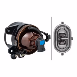 HELLA 1N0 270 595-021 Fendinebbia Dx 12 con lampadina VOLKSWAGEN: Golf 5