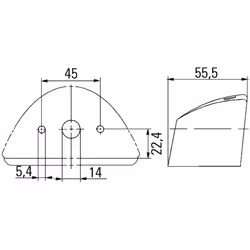 Luce targa HELLA 2KA 007 929-001 - Vista aggiuntiva 4